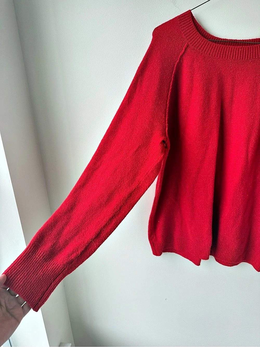 Sonoma Crew Neck Sweater in Red Size Large Like New - Picture 3 of 4